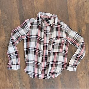 Fall Plaid Flannel in Red, Black, and White